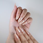 Handmade nude press on nails, salon quality, reusable and sturdy